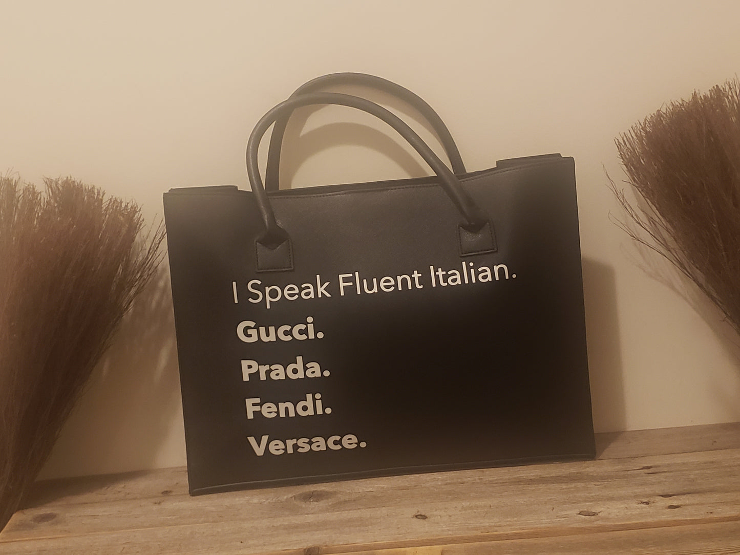 Fluent Italian Material Girl Tote Bag