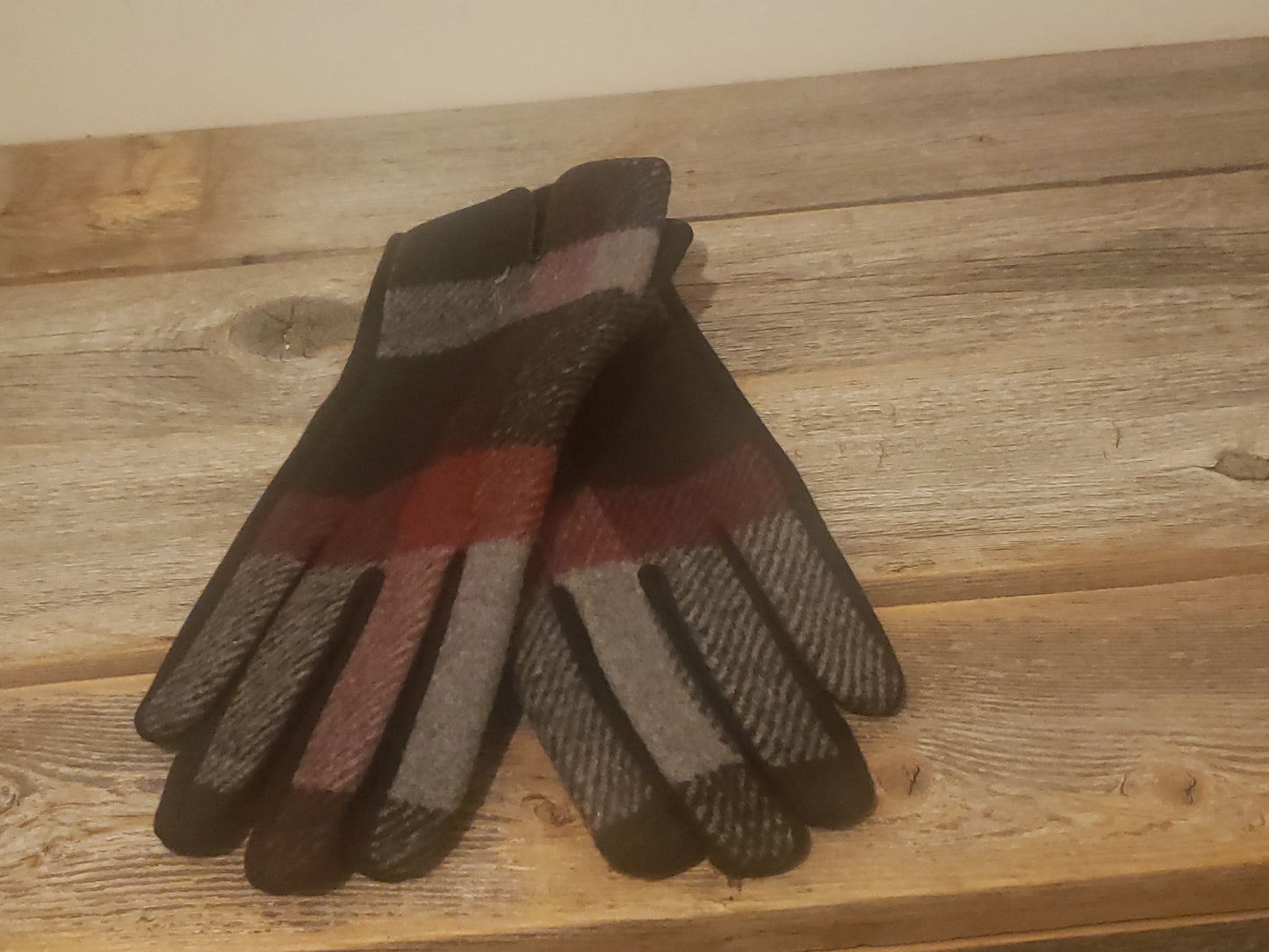 Plaid Gloves