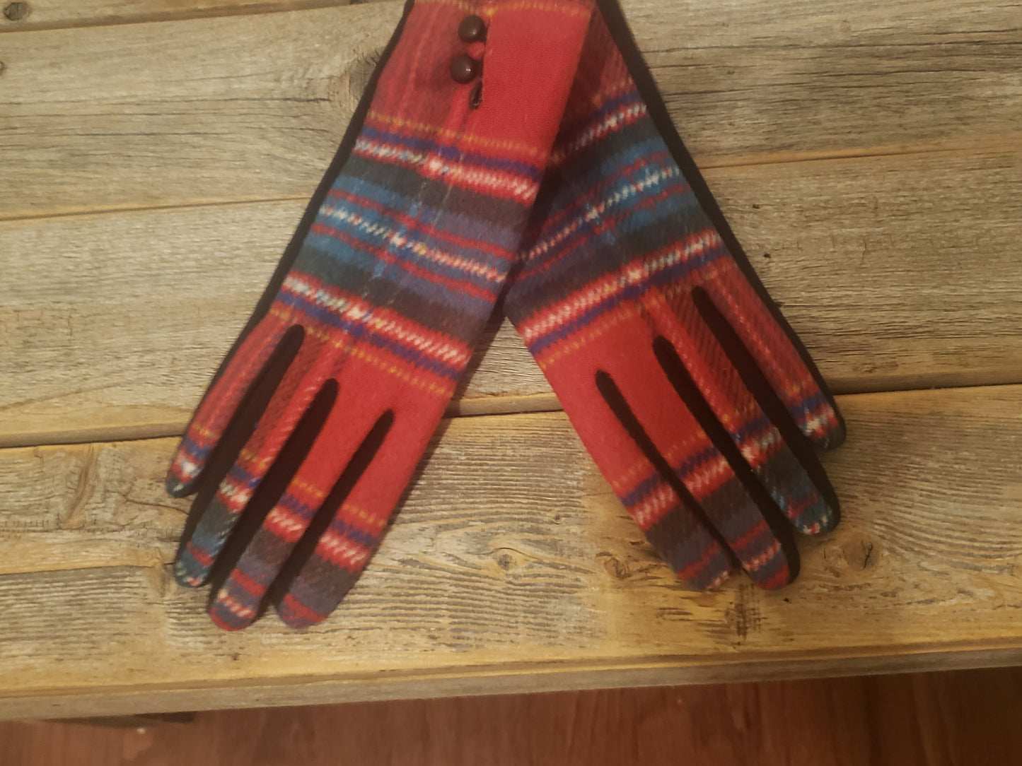 Plaid Gloves